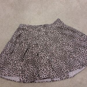 Torrid Leopard Mini Skirt